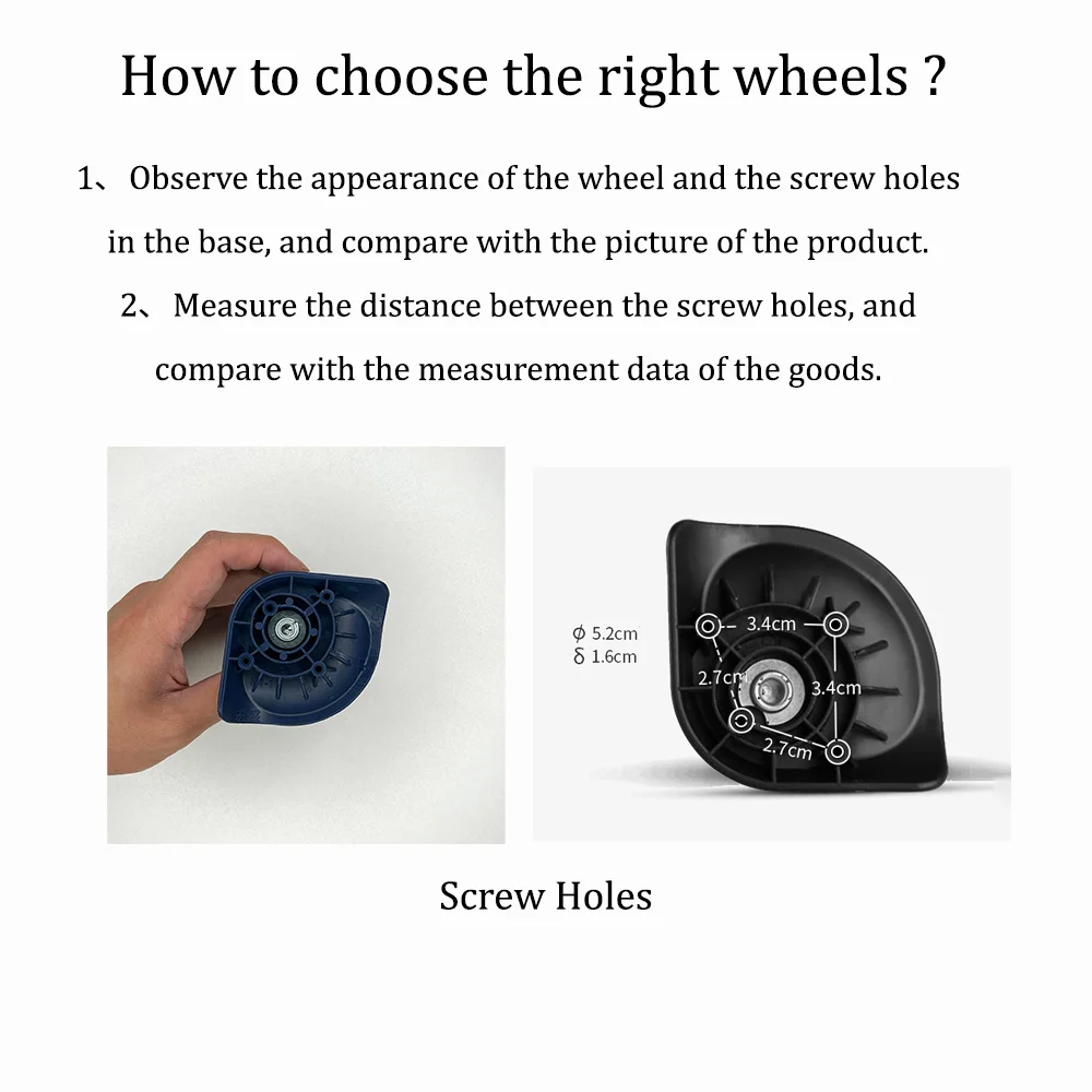 W029 Suitcase Repair Wheels Luggage Password Box Trolley Case Replacement Detachable Universal Wheel Leather Case Repair Pulley