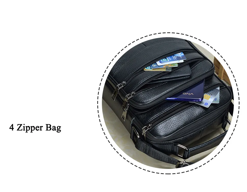 Hot Fashion Men Messenger Bags Genuine Leather Handbags for Man Luxury Brand Male Crossbody Bag for Mini Pad Boy Shoulder Bag
