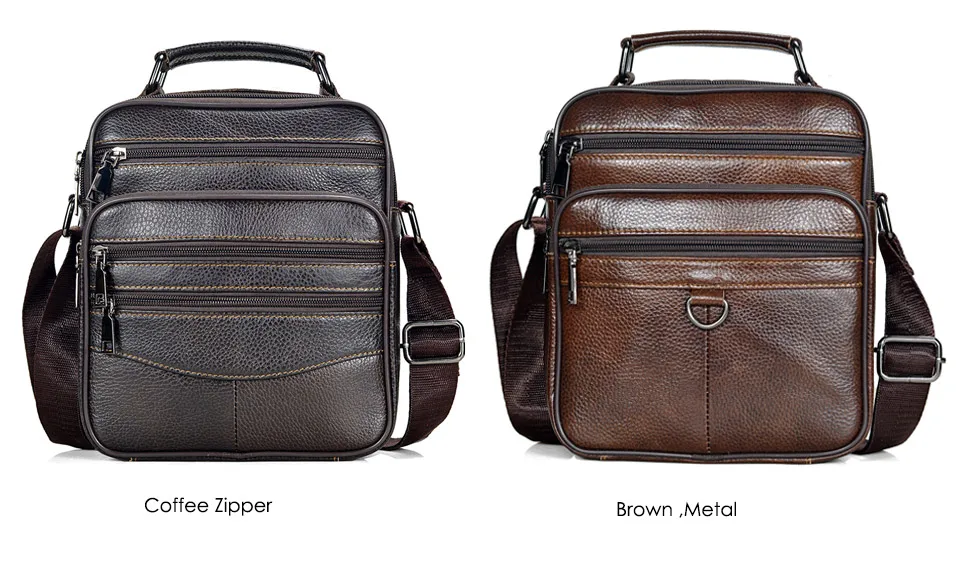 Hot Fashion Men Messenger Bags Genuine Leather Handbags for Man Luxury Brand Male Crossbody Bag for Mini Pad Boy Shoulder Bag