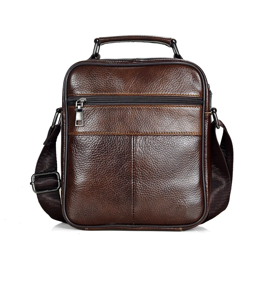Hot Fashion Men Messenger Bags Genuine Leather Handbags for Man Luxury Brand Male Crossbody Bag for Mini Pad Boy Shoulder Bag