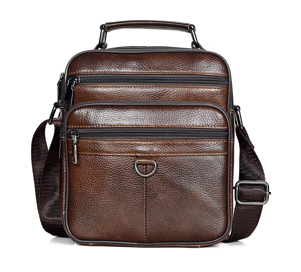 Hot Fashion Men Messenger Bags Genuine Leather Handbags for Man Luxury Brand Male Crossbody Bag for Mini Pad Boy Shoulder Bag