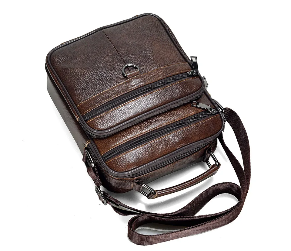 Hot Fashion Men Messenger Bags Genuine Leather Handbags for Man Luxury Brand Male Crossbody Bag for Mini Pad Boy Shoulder Bag