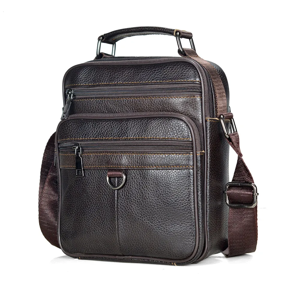 Hot Fashion Men Messenger Bags Genuine Leather Handbags for Man Luxury Brand Male Crossbody Bag for Mini Pad Boy Shoulder Bag