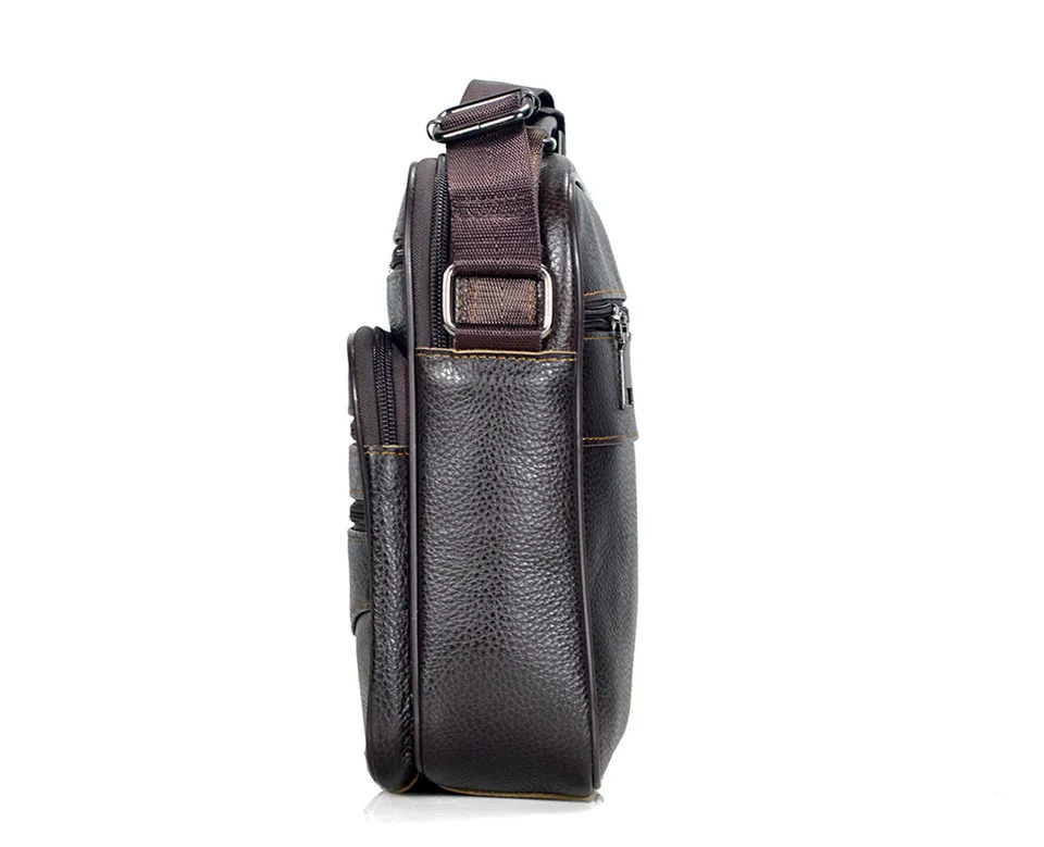 Hot Fashion Men Messenger Bags Genuine Leather Handbags for Man Luxury Brand Male Crossbody Bag for Mini Pad Boy Shoulder Bag