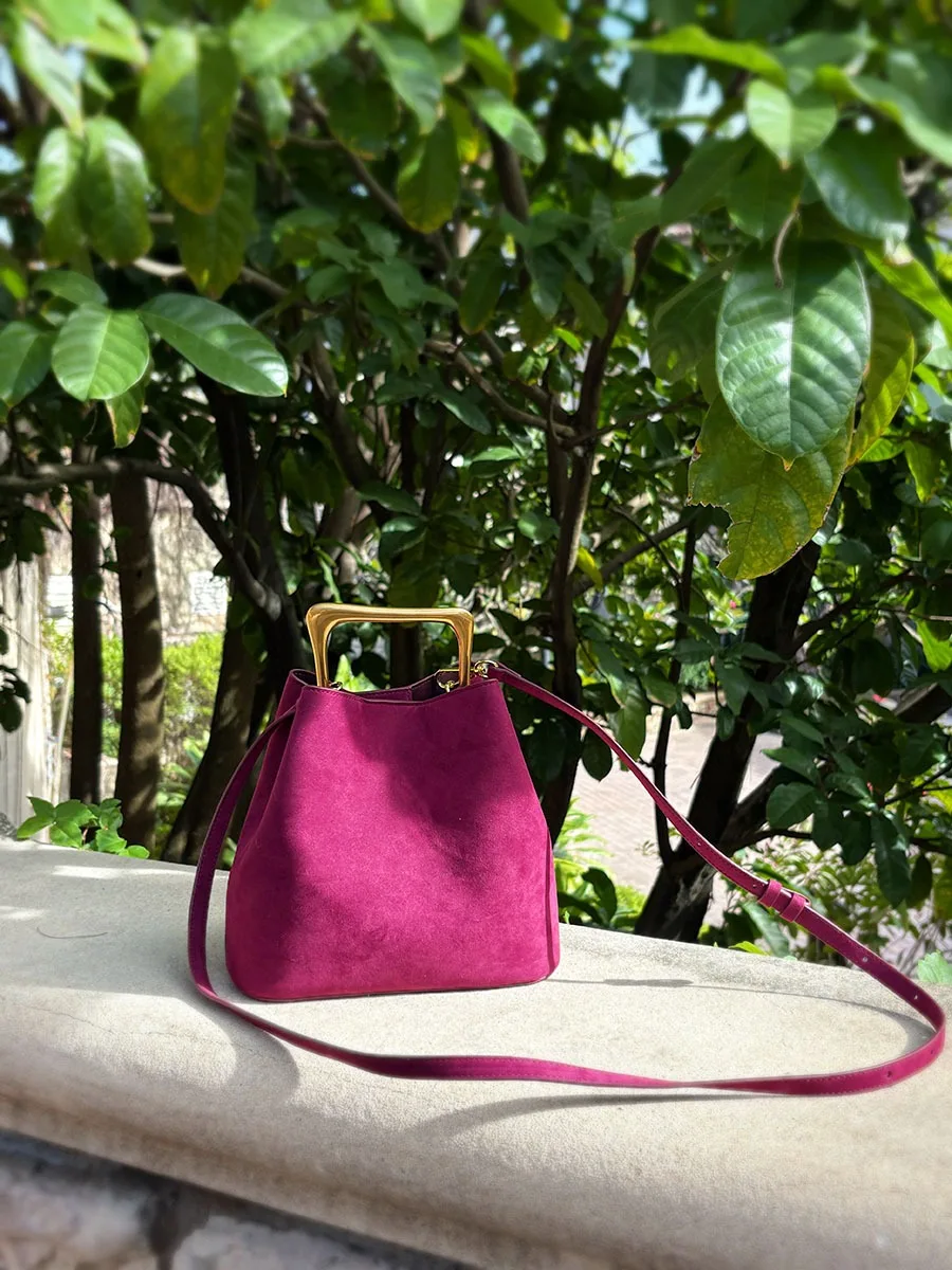 Luxury Women Handbags Velvet Elegant Wedding Party Dress Shoulder Clutch Bag Fashionable Metal Handle Purse Spring Summer New
