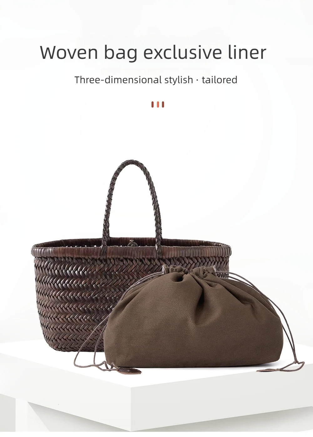 Bag organizer insert For dragon diffusion 8892 durable fashion bag support storage inner modification bag accessories