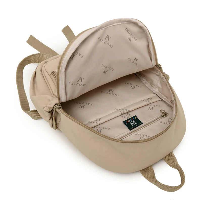 Women Multi-Color Lightweight Casual Backpack Trendy Daypack Shoulder Bag Schoolbag for Everyday Commute Travel Essential Purse
