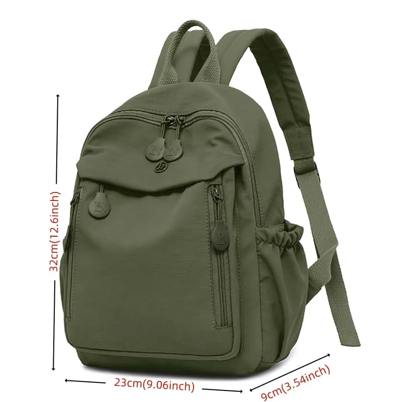 Women Multi-Color Lightweight Casual Backpack Trendy Daypack Shoulder Bag Schoolbag for Everyday Commute Travel Essential Purse
