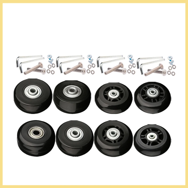 Suitcase Screw Replacement Wheels for Travel Suitcase Wheel Axle Repair Kit 40/45/50/60/70/80/90/100/110/120mm Silent Casters
