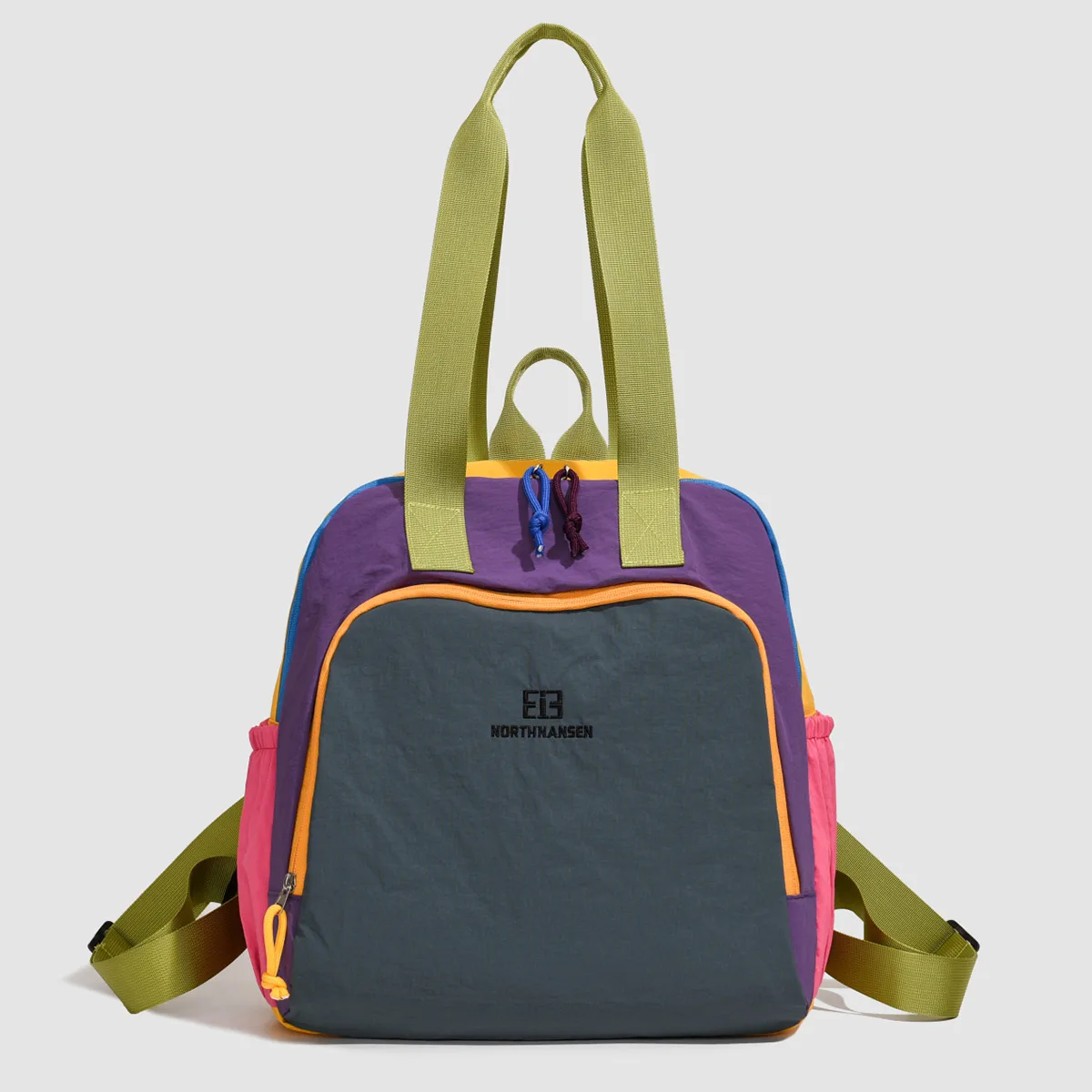 Crossbody Handbag, Color-Blocked Canvas, Men's 2026 New Original Backpack, Multi-Functional Large-Capacity Single-Shoulder Women's Tote Bag, Student Bag