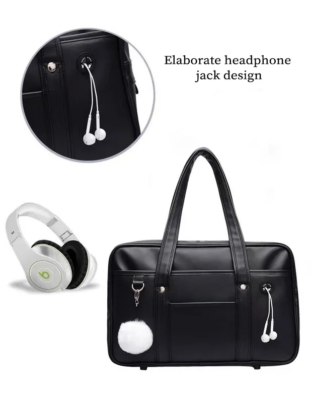 Japanese Schoolbag Women Handbag Shoulder Book Bag Uniform Bag Laptop Bag Commuter Briefcase Comic Con Tote Bags Crossbody Bags