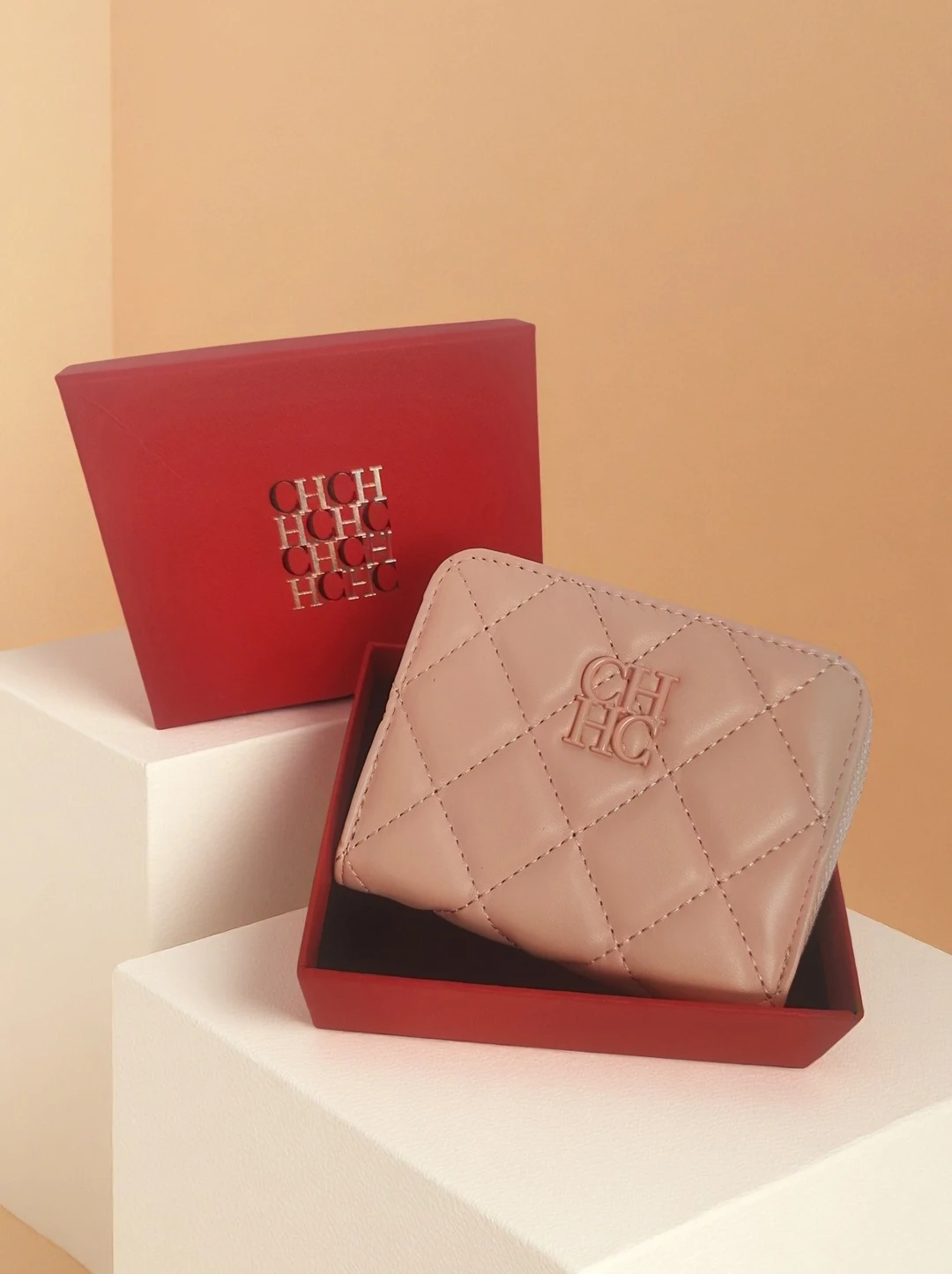 CH Exquisite Brand Logo Women's Wallet New Exquisite Luxury Short Style Solid Color Coin Women's Wallet High Quality PU Material