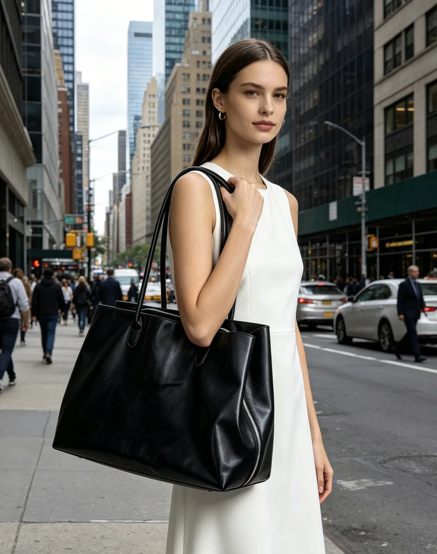 Women Handbags Large Capacity PU Leather Shoulder Bag for Ladies Bolsos Big Tote Bags Brand Design Commuting Office Bag Bolsa