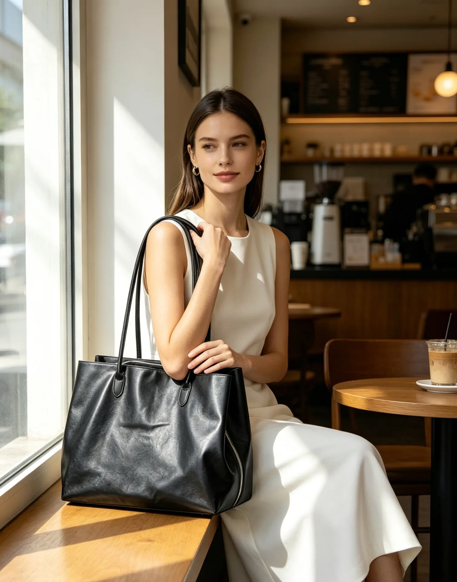 Women Handbags Large Capacity PU Leather Shoulder Bag for Ladies Bolsos Big Tote Bags Brand Design Commuting Office Bag Bolsa
