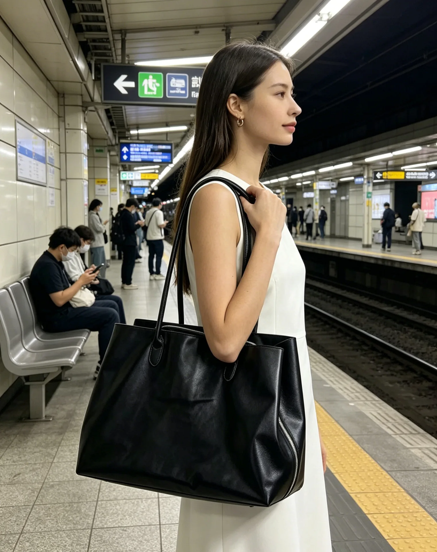 Women Handbags Large Capacity PU Leather Shoulder Bag for Ladies Bolsos Big Tote Bags Brand Design Commuting Office Bag Bolsa