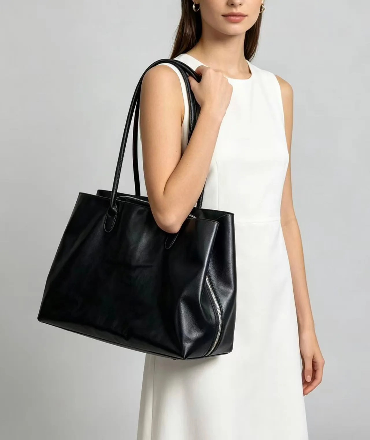 Women Handbags Large Capacity PU Leather Shoulder Bag for Ladies Bolsos Big Tote Bags Brand Design Commuting Office Bag Bolsa