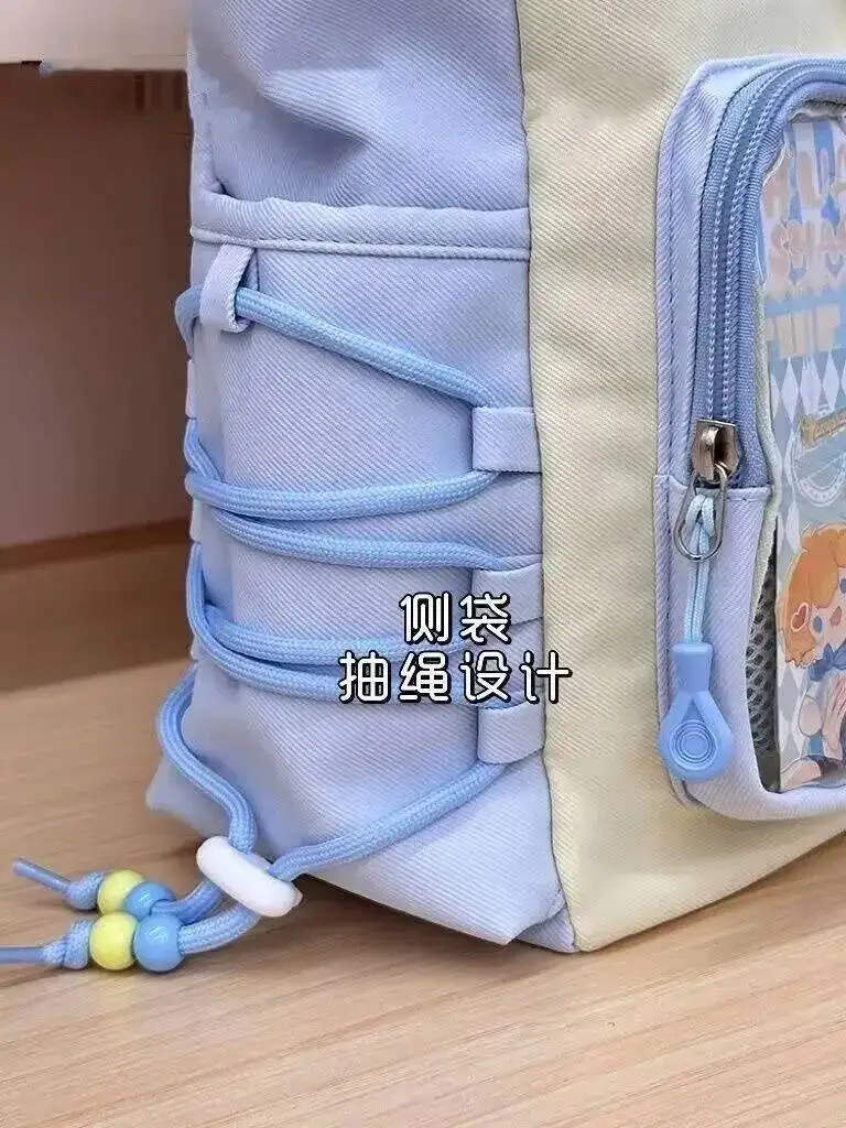 Y2K Cute Japanese Ins Ita Bag Lolita Girl Transparent Tote Crossbody Bag Large Capacity Casual Shoulder Bag DIY Display Handbags