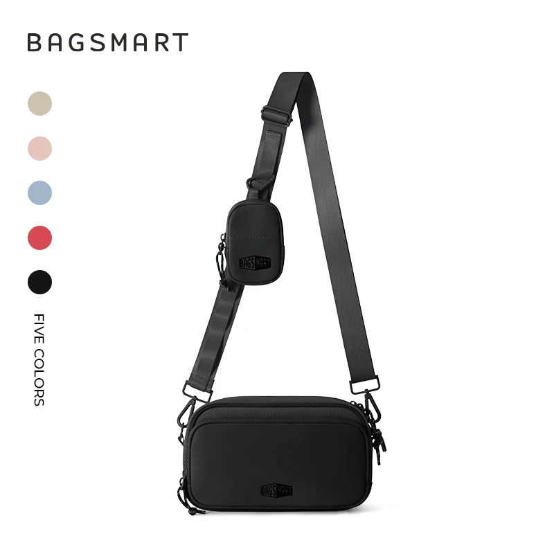 BAGSMART Women's Crossbody Bag Workout Casual Shoulder Bag Hands-free Wallets Belt Bag Large Capacity Men's Outdoor Fanny Packs