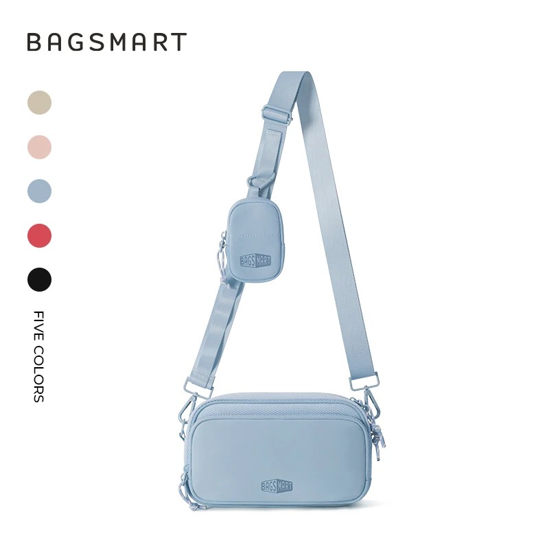 BAGSMART Women's Crossbody Bag Workout Casual Shoulder Bag Hands-free Wallets Belt Bag Large Capacity Men's Outdoor Fanny Packs