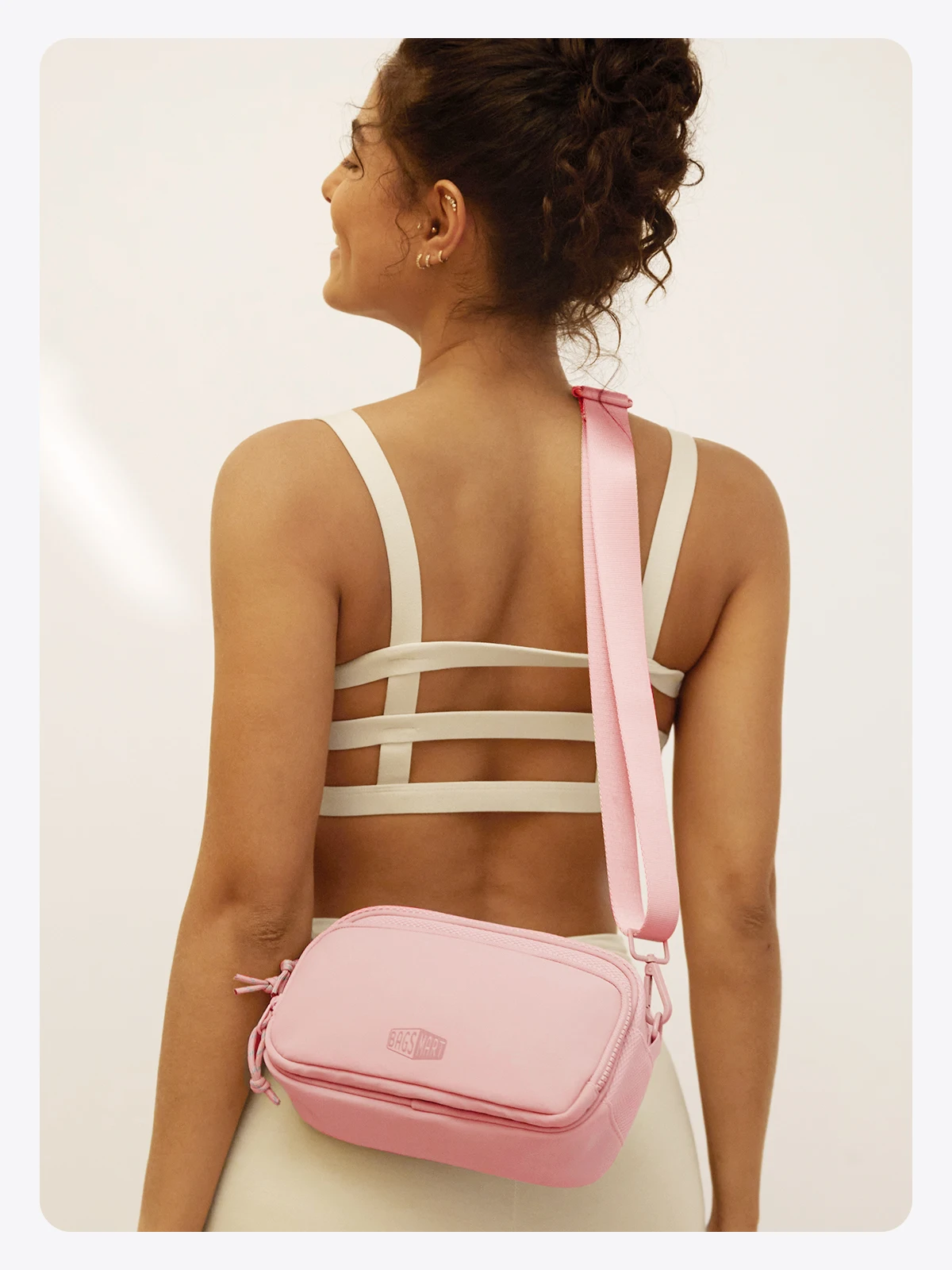 BAGSMART Women's Crossbody Bag Workout Casual Shoulder Bag Hands-free Wallets Belt Bag Large Capacity Men's Outdoor Fanny Packs