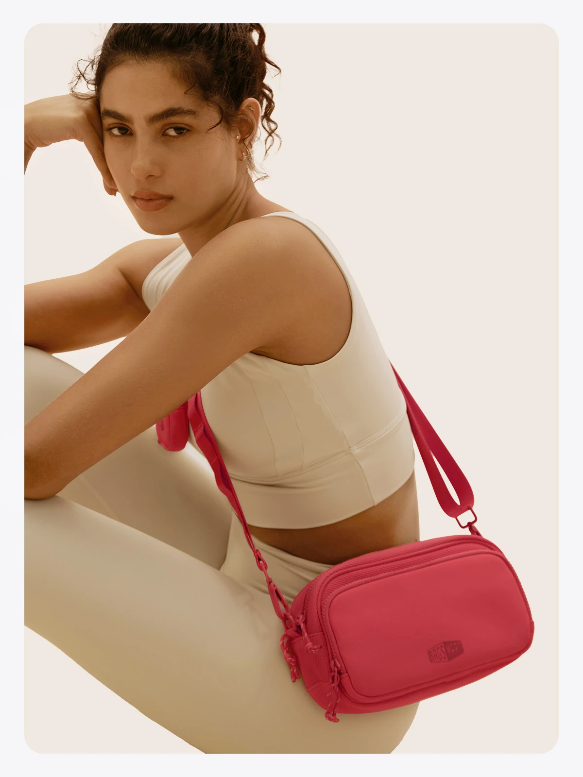 BAGSMART Women's Crossbody Bag Workout Casual Shoulder Bag Hands-free Wallets Belt Bag Large Capacity Men's Outdoor Fanny Packs