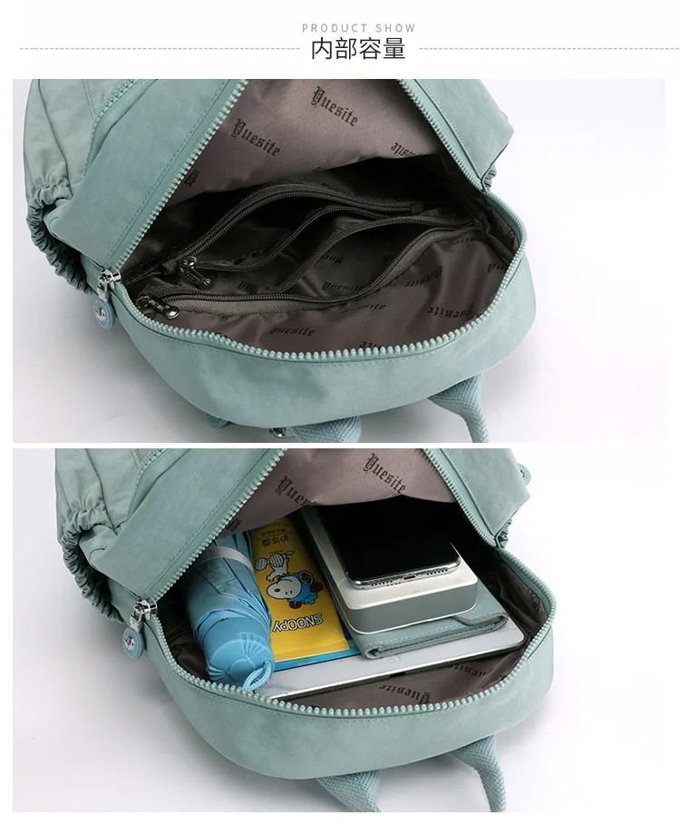 Trendy Women Oxford Mini Backpack Canvas Rucksack Mommy Travel Bag Durable Portable for Outdoor Daily Casual Shopping Trip Use