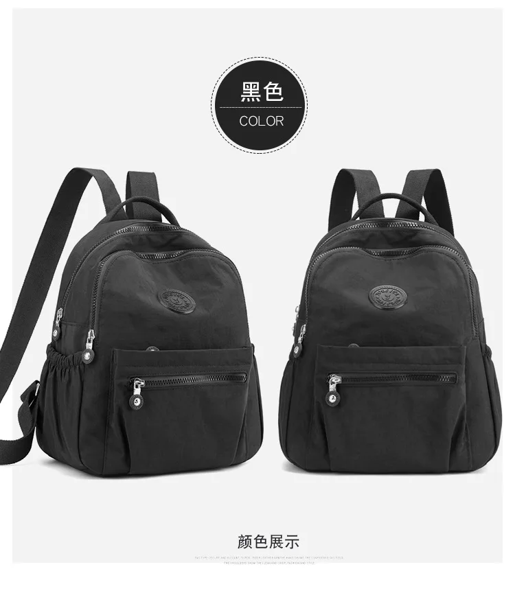 Trendy Women Oxford Mini Backpack Canvas Rucksack Mommy Travel Bag Durable Portable for Outdoor Daily Casual Shopping Trip Use
