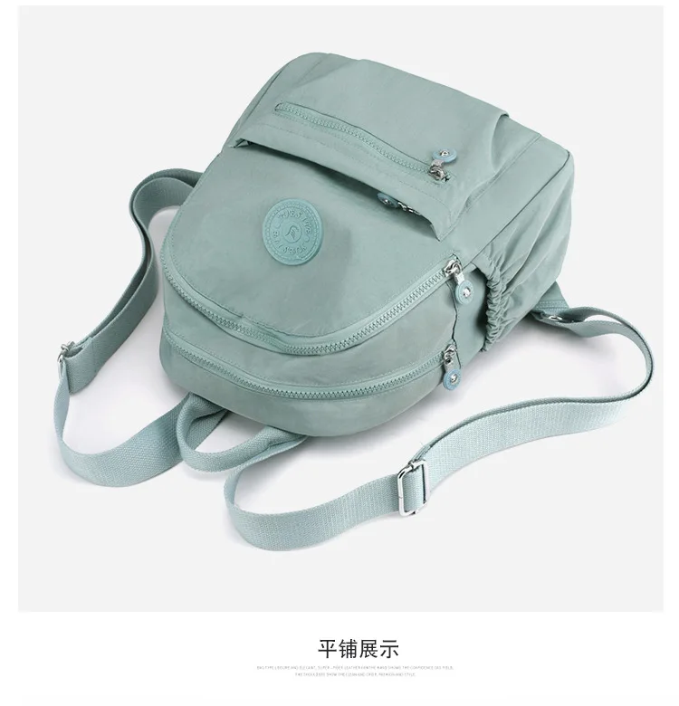 Trendy Women Oxford Mini Backpack Canvas Rucksack Mommy Travel Bag Durable Portable for Outdoor Daily Casual Shopping Trip Use