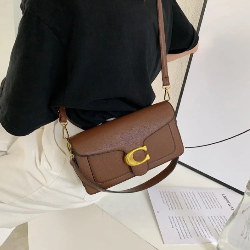 2026 Classic Litchi Grain Underarm Shoulder Bag, Stylish Versatile Crossbody Bag