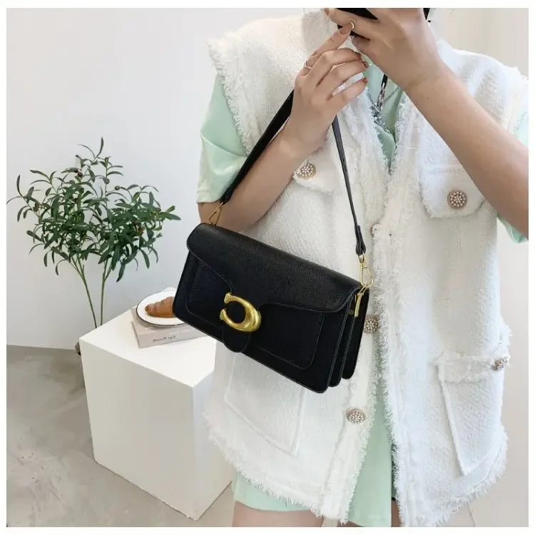 2026 Classic Litchi Grain Underarm Shoulder Bag, Stylish Versatile Crossbody Bag