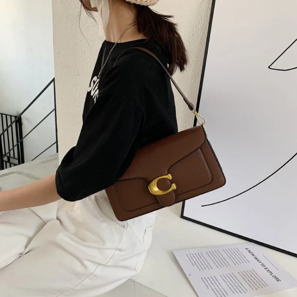 2026 Classic Litchi Grain Underarm Shoulder Bag, Stylish Versatile Crossbody Bag
