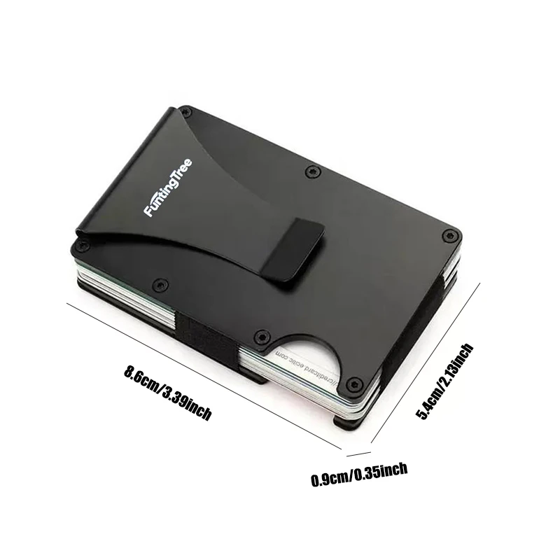 Compatible with MagSafe Wallet, Slim Wallet for Men with Money Clip, Rfid Blocking Metal Card Holder, Minimalist Magnetic Wallet