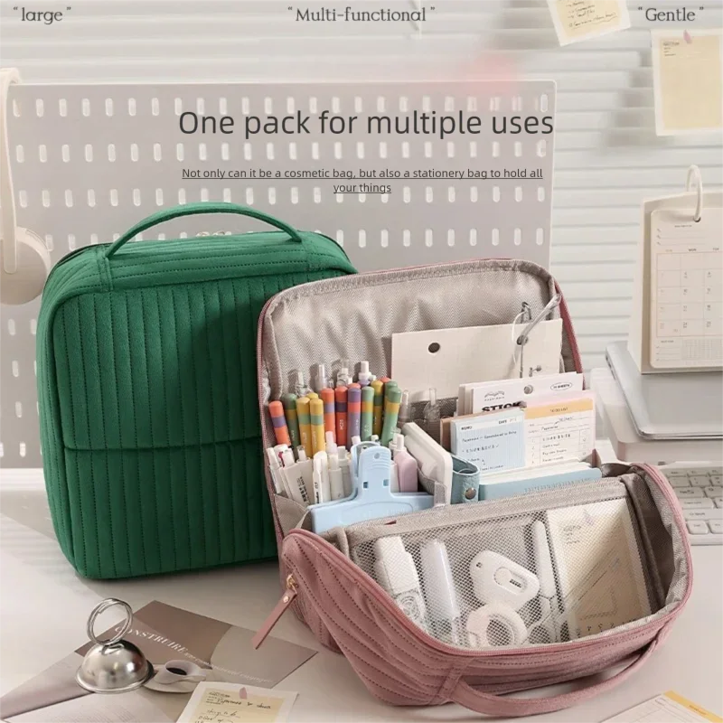 Fashion Makeup Bag Velvet Fashion Portable Makeup Bag Multifunctional Cosmetic Bag Waterproof Travel Organizer Makeup Case