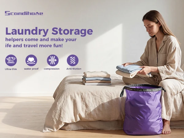 Bump Free Compression Bag for Travel Waterproof Vacuum Storage Bag Space Saver Organizer for Clothes Camping Gym Packing Cubes