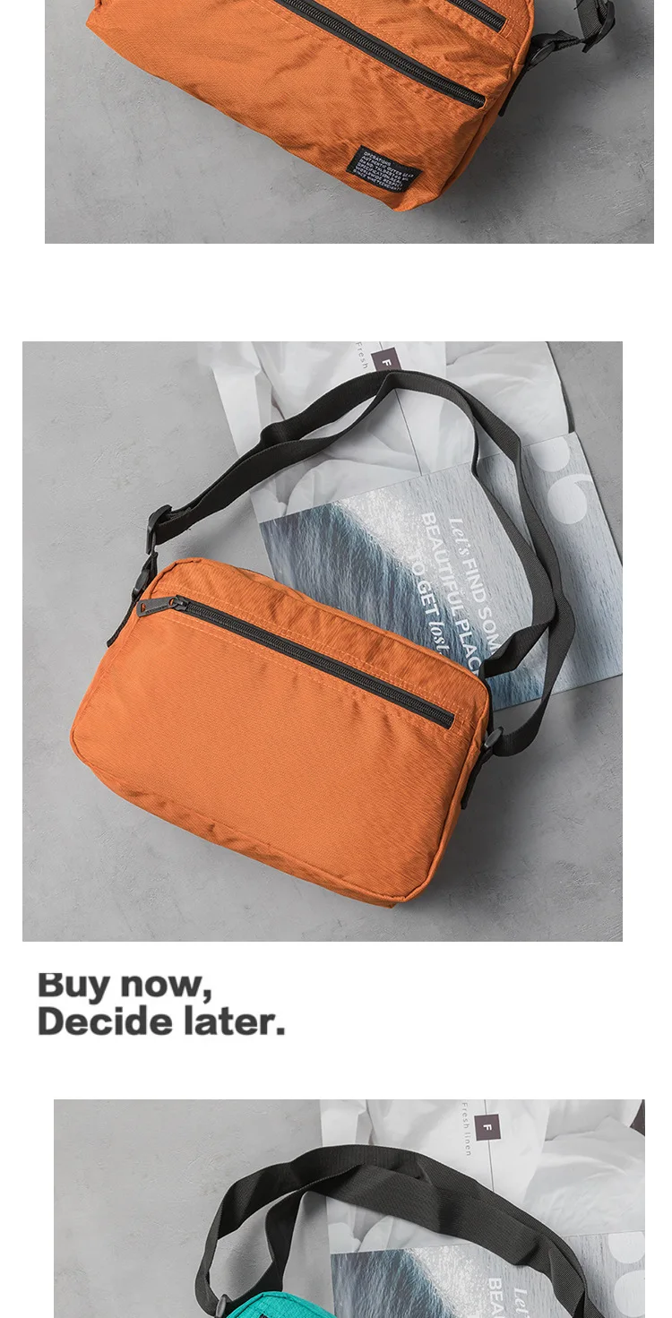 Minimalist Crossbody Sling Bag for Men, Japanese Inspired Messenger Bag, Durable Waterproof, Travel & Daily Use, Unisex