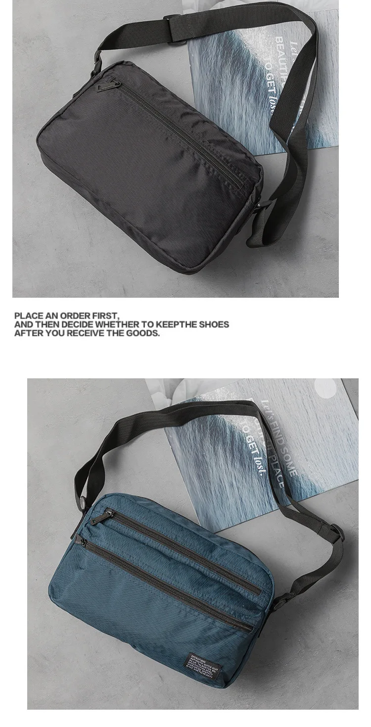 Minimalist Crossbody Sling Bag for Men, Japanese Inspired Messenger Bag, Durable Waterproof, Travel & Daily Use, Unisex