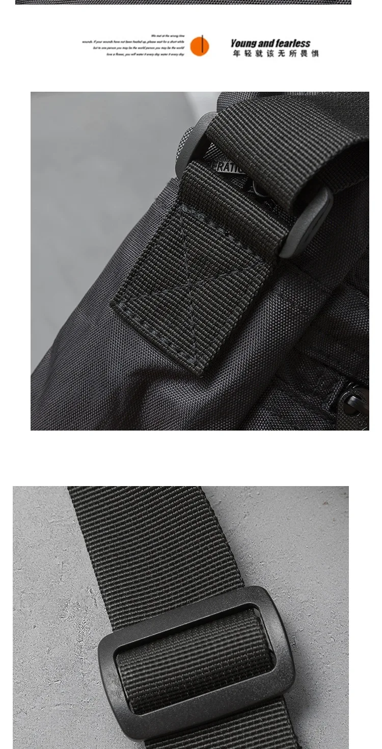 Minimalist Crossbody Sling Bag for Men, Japanese Inspired Messenger Bag, Durable Waterproof, Travel & Daily Use, Unisex