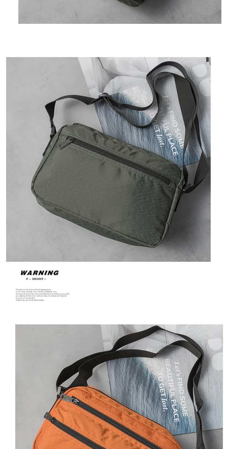 Minimalist Crossbody Sling Bag for Men, Japanese Inspired Messenger Bag, Durable Waterproof, Travel & Daily Use, Unisex