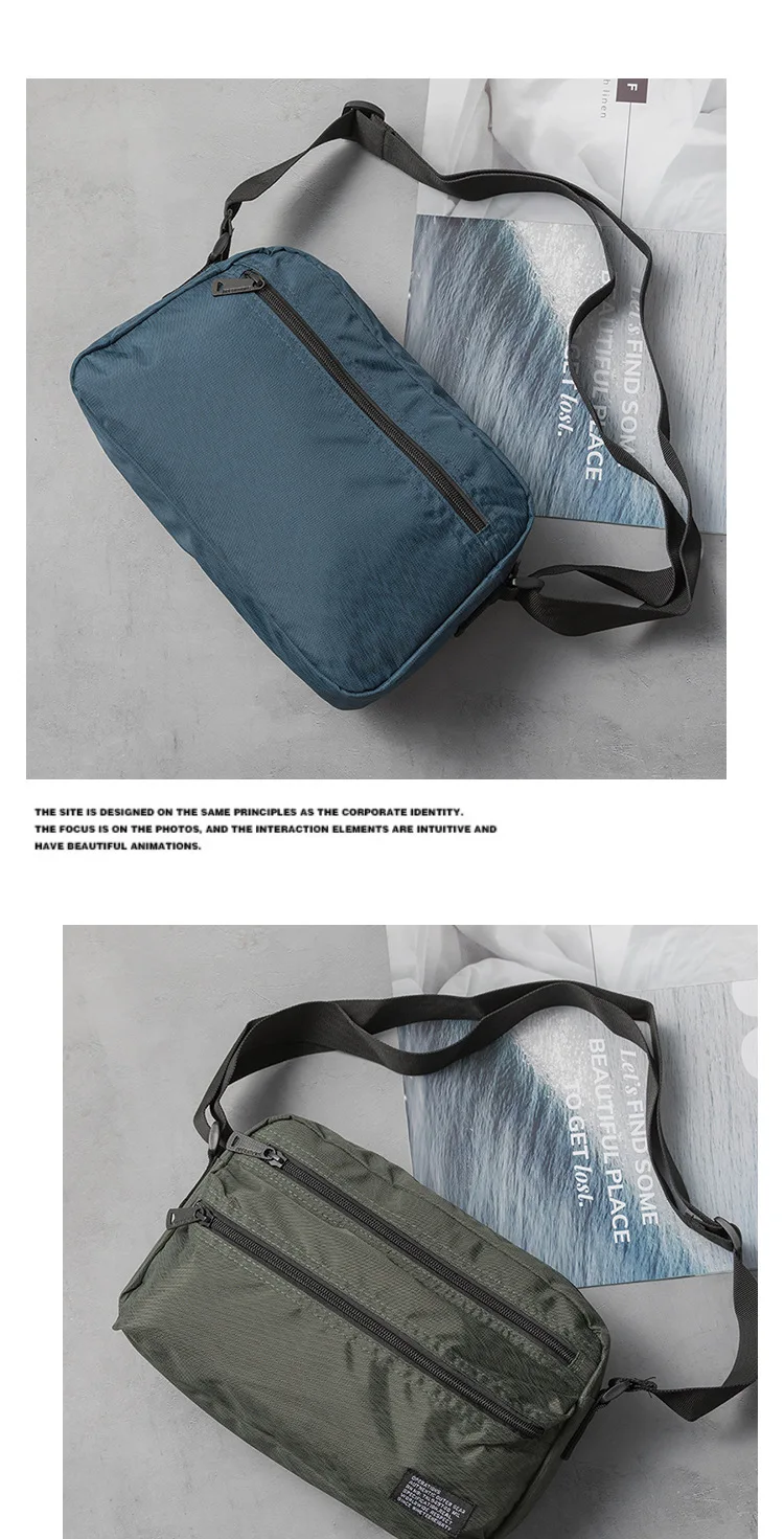 Minimalist Crossbody Sling Bag for Men, Japanese Inspired Messenger Bag, Durable Waterproof, Travel & Daily Use, Unisex