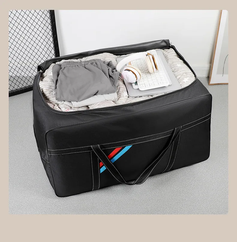 Large Capacity Trolley Bags with Wheels Foldable Luggage Wheeled Bag Travel Suitcase Waterproof Handbag Weekend Rolling Luggage