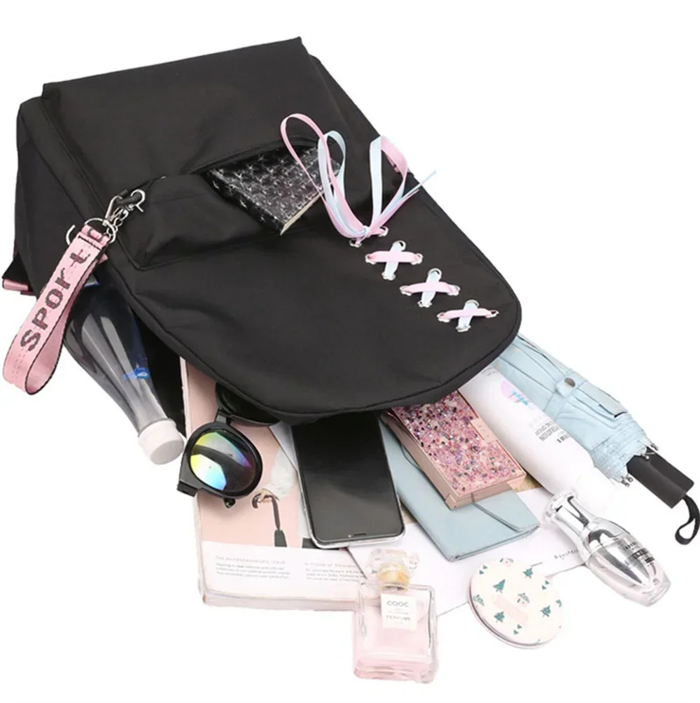 Mochila School Backpack Student Teenager Schoolbag Bag The Apothecary Diaries Maomao Anime Bookbag with Portable Lunch Bags 3pcs