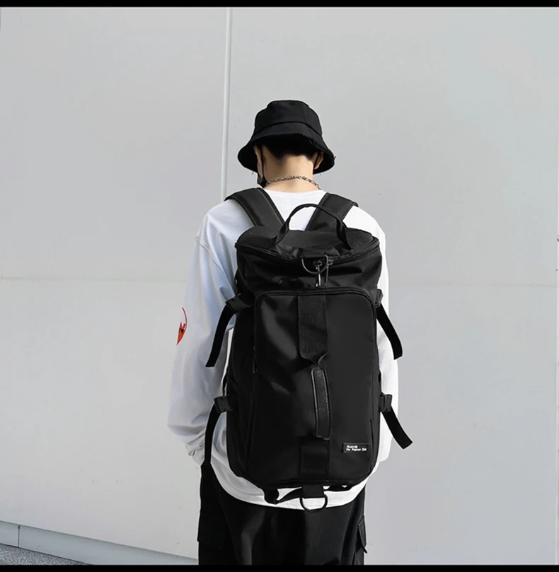 Men Large Travel Shoulder Bag Waterproof Sport Duffle Backpack Outdoor Luggage Pack Trip Bucket Rucksack Function Mochila XA380C