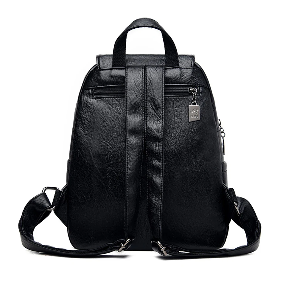 Genuine Women Soft Leather Backpack Fashion Female Shoulder Bag Sac a Dos Ladies Bagpack Mochilas School Bags For Teenage Girls