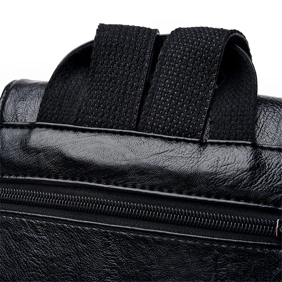Genuine Women Soft Leather Backpack Fashion Female Shoulder Bag Sac a Dos Ladies Bagpack Mochilas School Bags For Teenage Girls