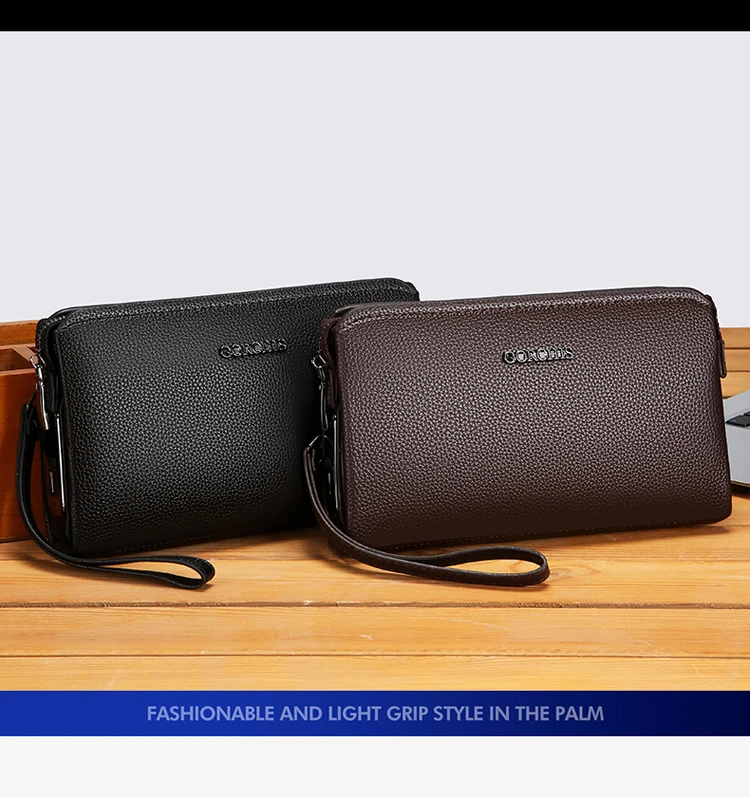 Leather Wallet FL-V1 Men Business Clutch Bag Smart Fingerprint Lock Security Anti Theft Handbag Black Safety Men Wallet сумка 가방