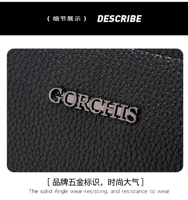Leather Wallet FL-V1 Men Business Clutch Bag Smart Fingerprint Lock Security Anti Theft Handbag Black Safety Men Wallet сумка 가방