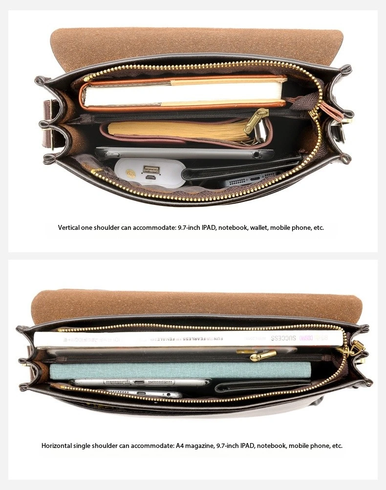 Luxury Kangaroo Brand Leather Messenger Bag Man Handbag Chest Crossbody Bag For Men Business Small Shoulder Bag Summer Male Bag