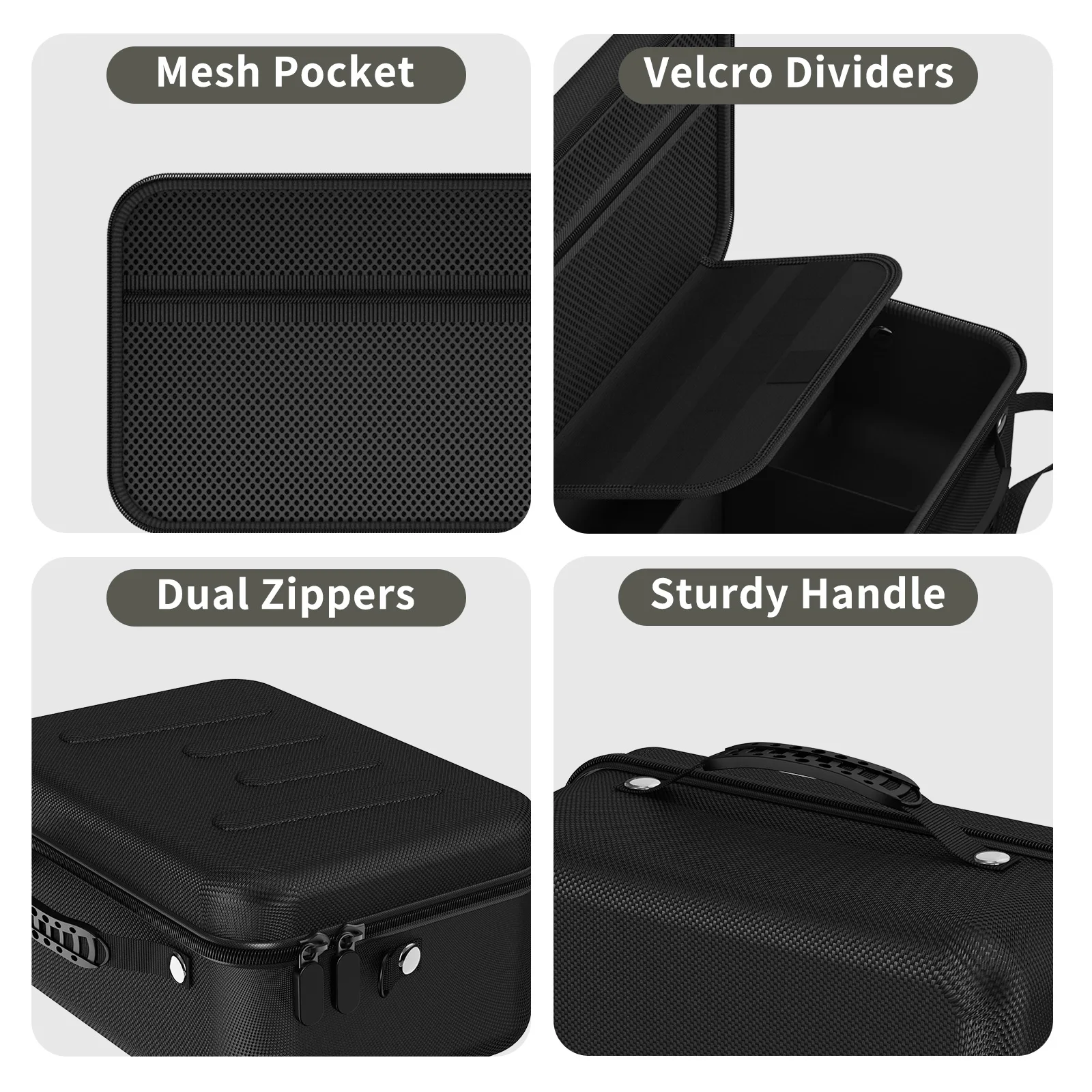 Camera Case For Canon EOS Rebel T7/R50/R100 and More DSLR & Mirrorless Cameras,Portable Travel Bag with Adjustable Dividers