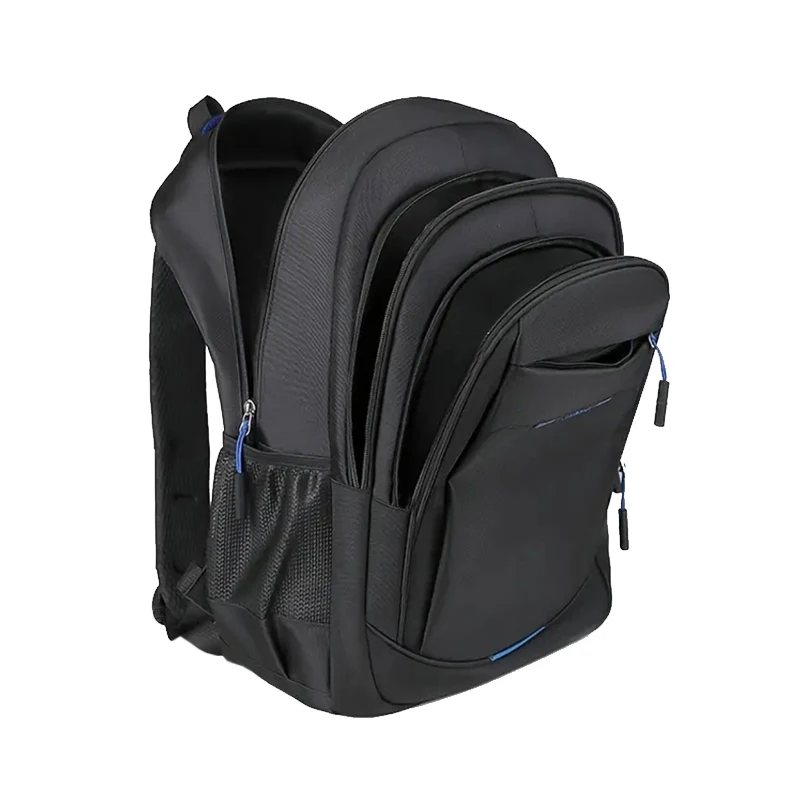 Comfort Padded Business Laptop Backpack Men Oxford Cloth Rucksack With Luggage Strap for School Work Outdoor Trip
