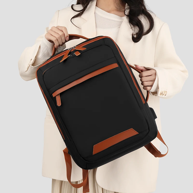 Oghuafee Large-Capacity Expandable Computer Backpack, Lightweight Commuter Backpack, Dry and Wet Separation Unisex Casual Nylon Backpack, Suitable for Commuting, Travel, Etc